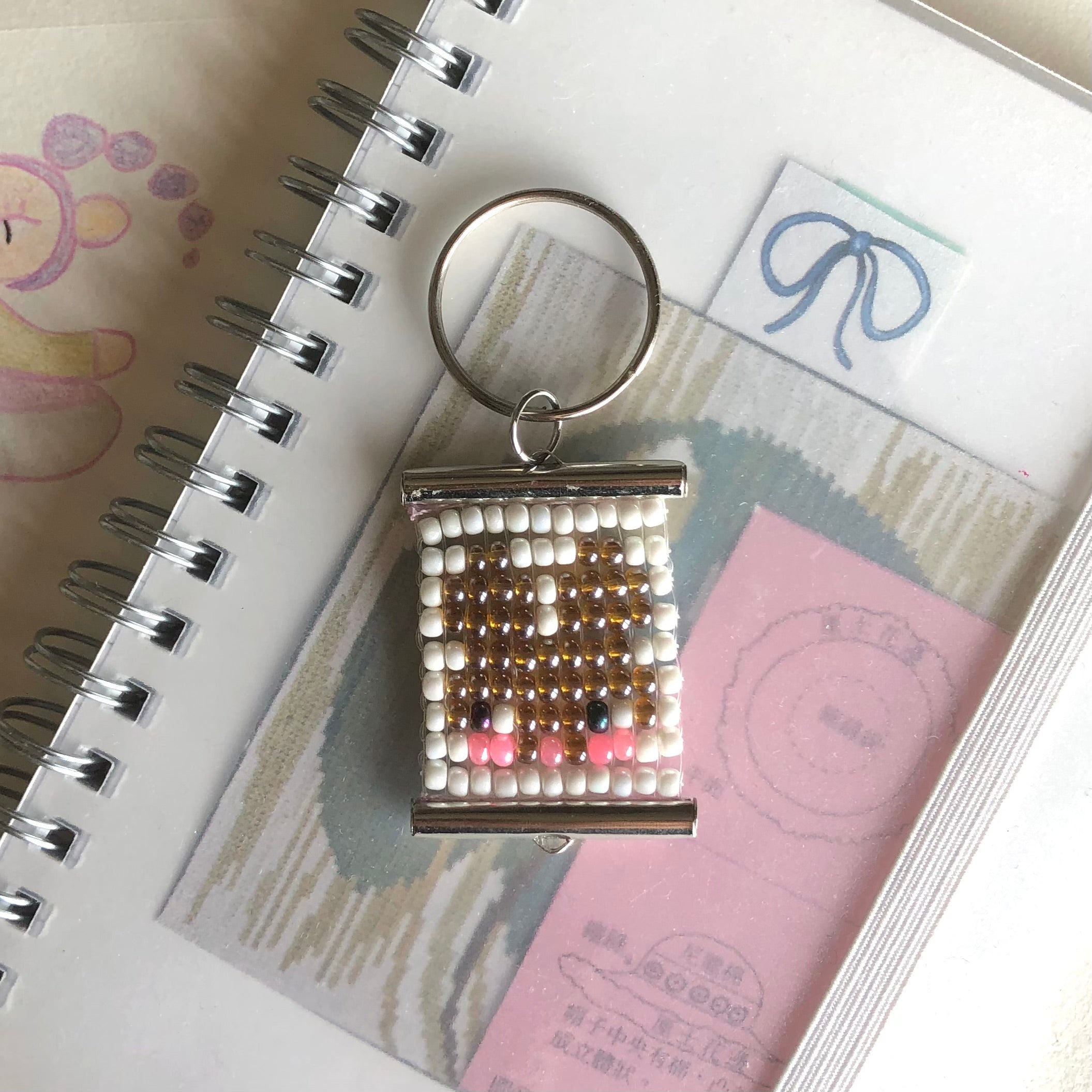 Bunny Portrait Bead Charm